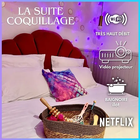 Coquillages Et Crustaces, Netflix Baignoire Ilot Chez Ivona Vacances Gujan-Mestras Exterior photo